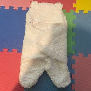 Fluffy baby swaddle